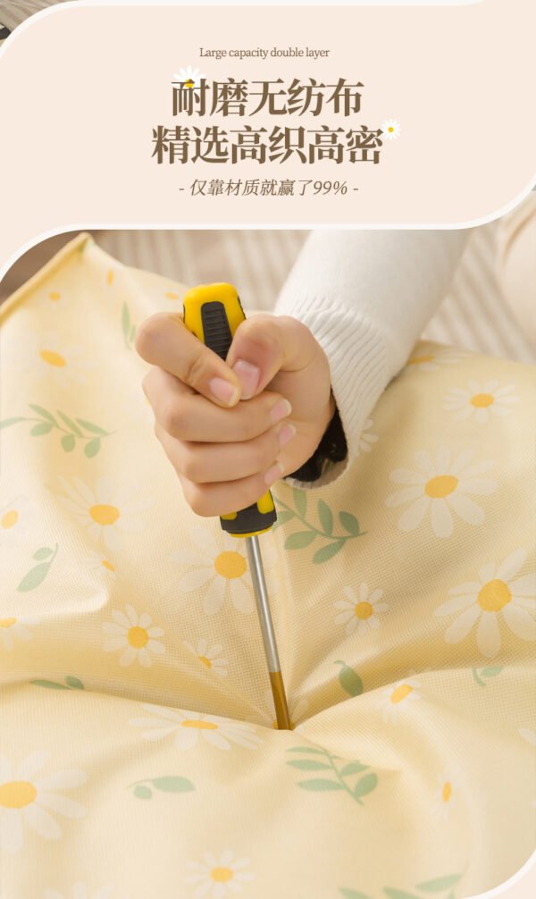 Tourist quilt and clothing storage bag - Large capacity moving packing bag. Strong, waterproof and moisture-proof.